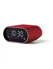 [Lexon] Ray LCD Alarm Clock With Temperature Humidity Display in Red