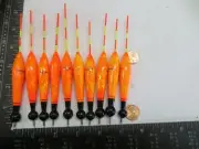 10 NEW WOOD SLIP FLOATS / BOBBERS PANFISH ICE FISHING NO FREEZE UP ON LINE B221