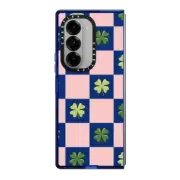 Galaxy Z Fold6 Impact Case Clover Check by Megan McKean