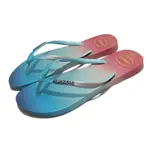 HAVAIANAS 夾腳拖鞋 SLIM GRADIENT SUNSET 女鞋 藍 粉 漸層 沙灘 人字拖鞋 哈瓦仕 41469080001W