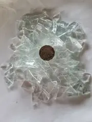 Leadlight glass offcuts for mosaic or glass crafts-Asst clear mixed texture 1kg