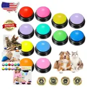 Interactive Pet Training Buttons - 12 Pcs, 30s Recordable Sound for Dogs