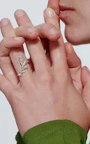 [Unsaid] Phoenix Wing 18K Yellow Gold Diamond Ring