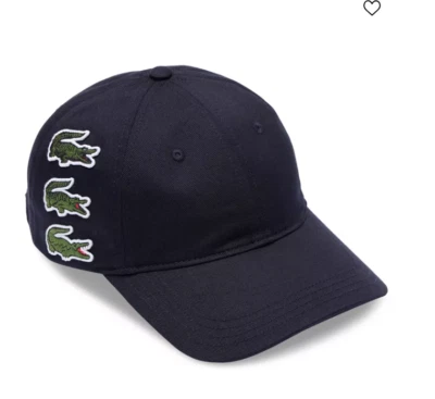 LACOSTE Men's Croc Timeline Logo Cap, One Size