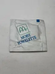 1986, McDonald's, "Un-Opened" Moist Towelette