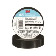 3M Temflex Vinyl Electrical Tape 165, 60 Ft X 3/4 In, Black - 10 per PK
