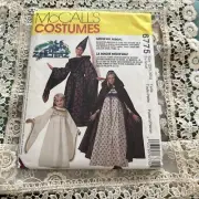 McCall's Costumes 6775 Medieval Dresses Sewing Pattern Sz Ex-Small 29 1/2-30 1/2