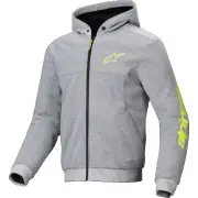 Chrome V2 Sport Hoodie Gray Heather Fluo Yellow
