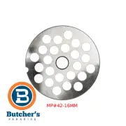 Butcher's #42 Mincer Plate - 16mm Stainless Steel Spare Part