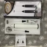 Rechargeable Milk Frother - Handheld Coffee Frother -white