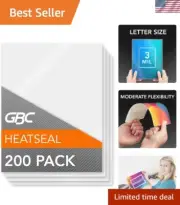 Crystal Clear Letter Size Laminating Sheets - 200 Thermal Pouches for Protection