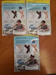 3 Absolute Support Compression Knee-High Nude 15-20 MmHg Closed Toe