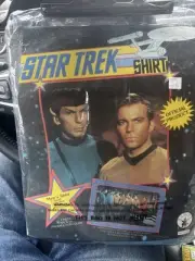 Vintage Rubie's Captain Kirk Star Trek Costume Shirt 1990