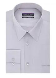 Geoffrey Beene Men's Classic Fit Wrinkle Free Solid Dress Shirt, Chromet, 16 1/2