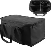 LeLeght LED Par DJ Light Bag with 4 Squares and Double Zipper for 4 PCS LED Par, 40 x 22 x 18 CM Waterproof PVC Bag Carrying case with Non-Slip Bottom