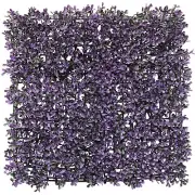 20in Artificial Faux Purple Pittoso Leaf Fence Panel Wall Home Decor Grass Mat