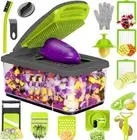 Vegetable Chopper and Dicer, 14 in 1 Multifunctional Mandoline Slicer for Kitche