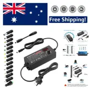Dynamic 3V-24V DC Adapter with LCD Display, Safety Protection & 14 Tips Included