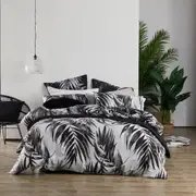 Logan and Mason Cayman Quilt Cover Charcoal