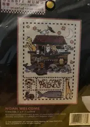 Dimensions counted cross stitch kit Noah Welcome Debbie Mumm 1998 sealed