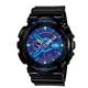 CASIO (GA-110HC-1A) G-SHOCK 夏日艷陽•金屬閃耀重機裝置雙顯腕錶 - 藍紫/黑