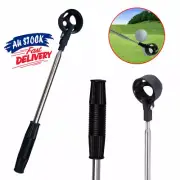 2M Telescopic Golf Ball Scoop Pick Up Retriever Stainless Steel Tool Saver Shaft
