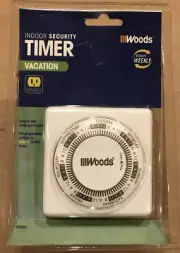 Mechanical Indoor Security Vacation Timer, No 59202, Woods Ind.