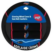 AFL Steering Wheel Cover & Seat Belt Buddies - Adelaide Crows - ACAFLCROACC