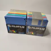 Fujifilm Floppy Disk 3.5 In Diskettes 25 Pack 1 New, 1 Used IBM Formatted Color