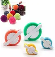 4 Sizes Pom Pom Makers for Fluff Ball Weave Craft Knitting Yarn Ball Winder