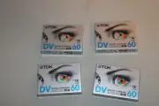 Set of 4 TDK Mini DV 60 Minute Digital Standard Video Cassette Tape | Brand New