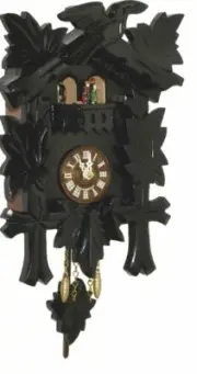 Kuckulino Black Forest Clock with quartz movement and c.. TU 2018 PQ schwarz NEW