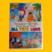 Toopy & Binoo Vroom Vroom Zoom All Year Long DVD Brand New Sealed Treehouse