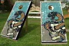 Snake Skull Cornhole Wrap Skin Vinyl Decal Sticker for Boards Wraps Wood KA937-1