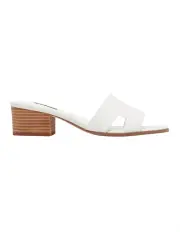 [Nine West] Aubrey Sandal in White