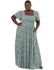 [Indigo Tonic] Valerie Maxi Dress in Green