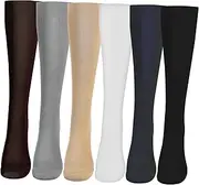 Holibanna 6 Pairs Outdoor Calf Socks Thigh High Socks Sports Socks Knee High Socks Womens Socks Athletic Socks Compression Stockings Compression Socks Sports Calf Socks 20% Spandex