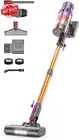 SU7 Cordless Vacuum, 580W/45Kpa, LED Screen, Anti-Tangle Brush for Home Use