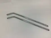 2 Pack of 28" Chrome Tie-Down Bars for Car Haulers with Built-in Strap Boxes