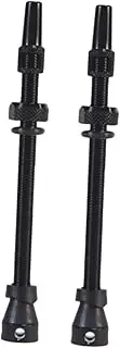 LeeQinersw Set of 2 Presta Valve for Mountain Road Bicycles, Lightweight Aluminum Components, 85mm Black