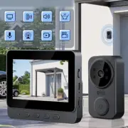 4 3 Wireless Video Doorbell Phone with Clear Display and Two Way Intercom