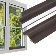 3' Window Weather Stripping Door Seal Self Adhesive PU Foam Weather Strip Brown