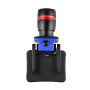COB T6 LED Clip-On Head Torch Zoomable Cap Hat Light Headlamp Fishing Camping I