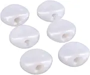 Tuning Key Button, Guitar Tuner Machine Head Button Versatile for Guitar Repairing (White)