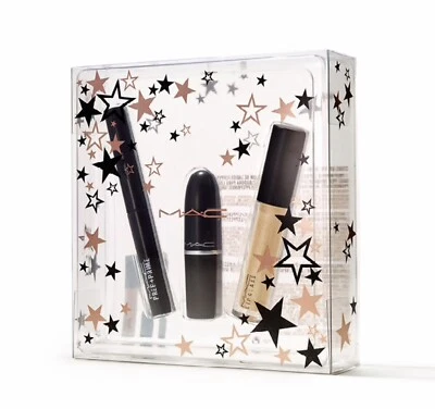 Mac Stars Of The Party Kit Luxe Goldfinch Prep+Prime Russian Red Sold Out