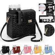Orgonite Portable Shoulder Bag for Stanley Sports Shoulder Bags, Stanley Cup Bag Water Bottles Carry Bag for Stanley Cup Accessories, B02 Black