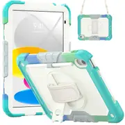 MCC Shockproof iPad (A16) 11" 2025 Strap Rugged Colourful Case Cover Apple 11th Gen inch [Colourful+Light Blue]