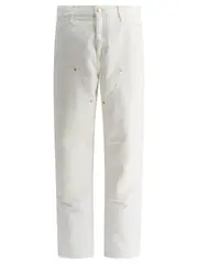 [Carhartt Wip] Carhartt Wip-Double Knee Trousers Bianco-Uomo 32 White