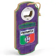 Fremantle Dockers Freo AFL First 18 Bottle Opener Wall Plaque Sign with Hanging Rope
