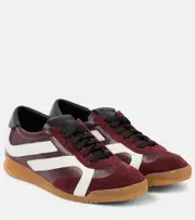 [Proenza Schouler] Proenza Schouler Track suede-trimmed leather sneakers AU 6 red